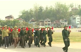 Nỗ lực luyện tập diễu hành cho Lễ kỷ niệm 70 năm Chiến thắng Điện Biên Phủ