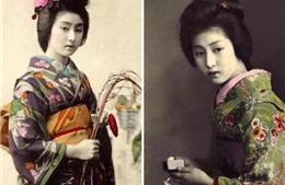 Ngỡ ngàng với nhan sắc thuần khiết của geisha 100 năm trước