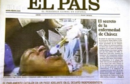 Báo El Pais “bẽ mặt” vì ảnh giả Tổng thống Chavez