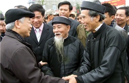 Tổng Bí thư chúc cán bộ, nhân dân huyện Thạch Thất