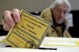 Bầu cử Italy: Liên minh trung tả tạm dẫn đầu