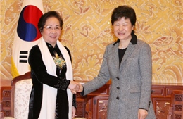 Phó Chủ tịch nước Nguyễn Thị Doan hội kiến tân Tổng thống Hàn Quốc Park Geun-hye