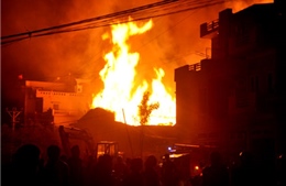 Đã dập tắt vụ cháy kho gỗ tại Thái Bình