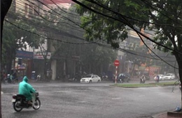 Bắc bộ mưa dông vào chiều tối 
