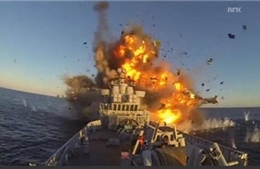 Tên lửa Hải quân Na Uy bắn tan tàu biển  