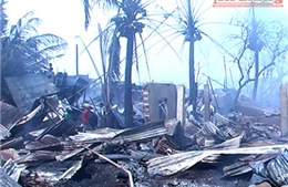 Vụ cháy 80 căn nhà ở An Giang: Hỗ trợ 8 triệu đồng/hộ 