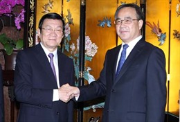 Bí thư Tỉnh ủy Quảng Đông tiếp kiến Chủ tịch nước Trương Tấn Sang