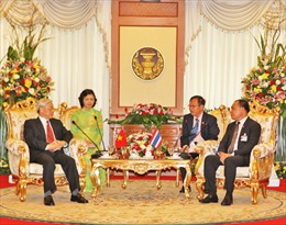 Tổng Bí thư Nguyễn Phú Trọng hội kiến Chủ tịch Quốc hội, Chủ tịch Thượng viện Thái Lan 