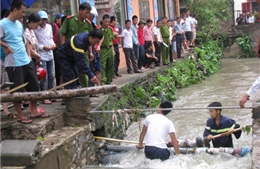Tìm thấy nạn nhân bị nước cuốn trôi tại Thái Nguyên 