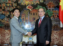 Phó Thủ tướng Nguyễn Thiện Nhân tiếp Trưởng Đại diện JICA 