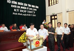 Kết quả lấy phiếu tín nhiệm lãnh đạo tỉnh Ninh Bình