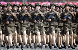 Nữ binh Triều Tiên không cần chân dài