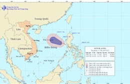 Áp thấp nhiệt đới gây ảnh hưởng trên biển Đông