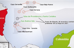 Colombia phản đối Nicaragua mời thầu tìm kiếm dầu khí 