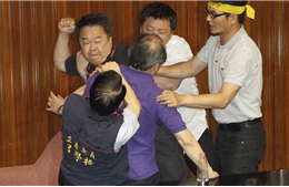 Nghị sĩ Đài Loan lại &#39;choảng&#39; nhau tại Quốc hội