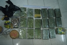 Bình Dương thu 34 bánh heroin và 1 kg ma túy đá 
