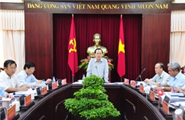 Đồng chí Ngô Văn Dụ làm việc với Ban Thường vụ Tỉnh ủy Thừa Thiên - Huế