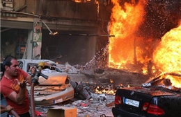 Hiện trường đánh bom đẫm máu ở Beirut
