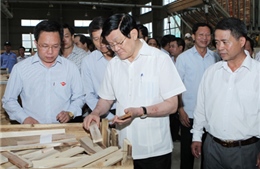 Chủ tịch nước Trương Tấn Sang làm việc tại Bắc Kạn 