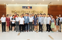 TTXVN tiếp Đoàn đại biểu Hội Nhà báo Hàn Quốc 