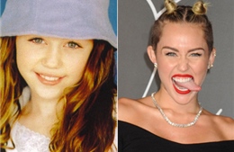 Xem Miley Cyrus &#39;lột xác&#39; từ bé đến lớn