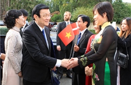 Chủ tịch Trương Tấn Sang tiếp tục hoạt động thăm cấp Nhà nước Vương quốc Đan Mạch 