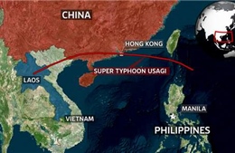 Siêu bão Usagi hoành hành ở Đài Loan