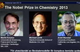 Nobel Hóa học 2013 về tay người Mỹ