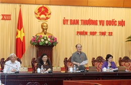 Khai mạc Phiên họp thứ 22, Ủy ban Thường vụ Quốc hội khóa XIII 