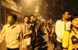 Đoàn cuối cùng vào viếng Đại tướng lúc 1 giờ sáng