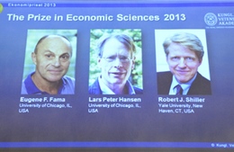 “Bộ ba” giáo sư người Mỹ đoạt Nobel Kinh tế 