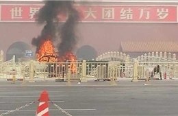 Trung Quốc truy tìm nghi phạm Tân Cương trong vụ cháy xe tại Thiên An Môn