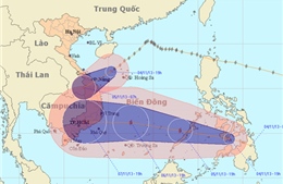 Bão số 13 tiến nhanh vào Nam Trung Bộ và Nam Bộ