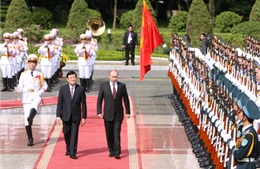 Chủ tịch nước chủ trì lễ đón Tổng thống Liên bang Nga