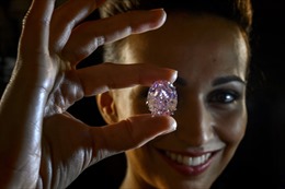 Kim cương &#39;Ngôi sao hồng&#39; giá kỷ lục hơn 1.740 tỉ đồng