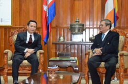 Bộ trưởng Thông tin Campuchia tiếp Đoàn đại biểu TTXVN 
