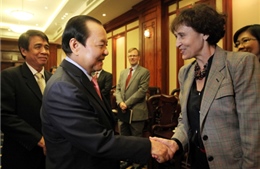 Bí thư Thành ủy Tp Hồ Chí Minh tiếp Phó Trợ lý Tổng thống Mỹ