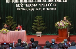 Chủ tịch Quốc hội Nguyễn Sinh Hùng dự Kỳ họp thứ 8, HĐND tỉnh Hà Tĩnh 
