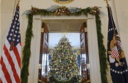 Nhà Trắng ngập tràn không khí Giáng sinh