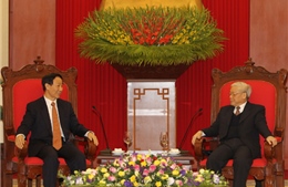 Tổng Bí thư Nguyễn Phú Trọng tiếp Đoàn đại biểu ĐCS Trung Quốc 