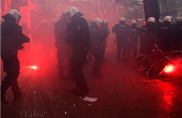 Biểu tình bạo lực tại Đức, 117 cảnh sát bị thương