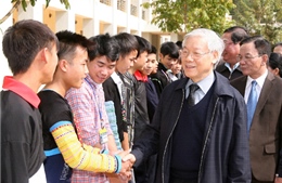 Tổng Bí thư Nguyễn Phú Trọng thăm, làm việc tại Sơn La     