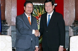 Chủ tịch nước Trương Tấn Sang tiếp Phó Thủ tướng Lào 