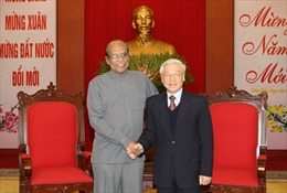 Tổng Bí thư Nguyễn Phú Trọng tiếp Tổng Bí thư ĐCS Sri Lanka