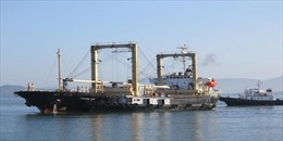 Tàu chở container &#39;khủng&#39; cập Cảng Quy Nhơn