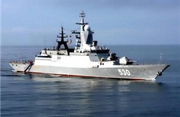 Tàu hộ tống mới nhất của Nga thử nghiệm bắn đạn thật