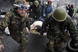 Ukraine: Người biểu tình đấu súng, Quốc hội loạn đả