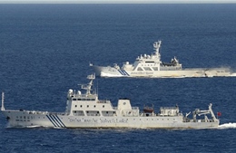 Ba tàu Trung Quốc đi vào lãnh hải Nhật Bản