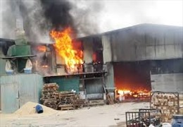 Bình Dương: Cháy lớn tại công ty Hàn Quốc