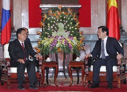 Chủ tịch nước Trương Tấn Sang tiếp Phó Chủ tịch Quốc hội Lào